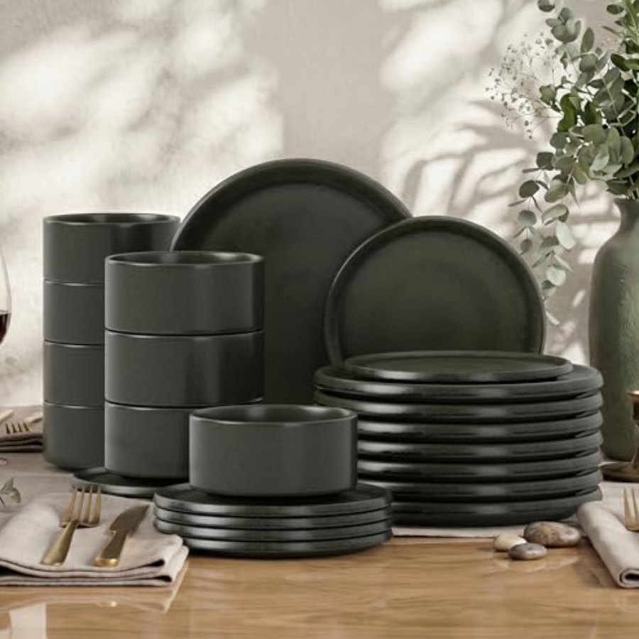 Kitchen Academy Plates and Bowls Sets for 8
