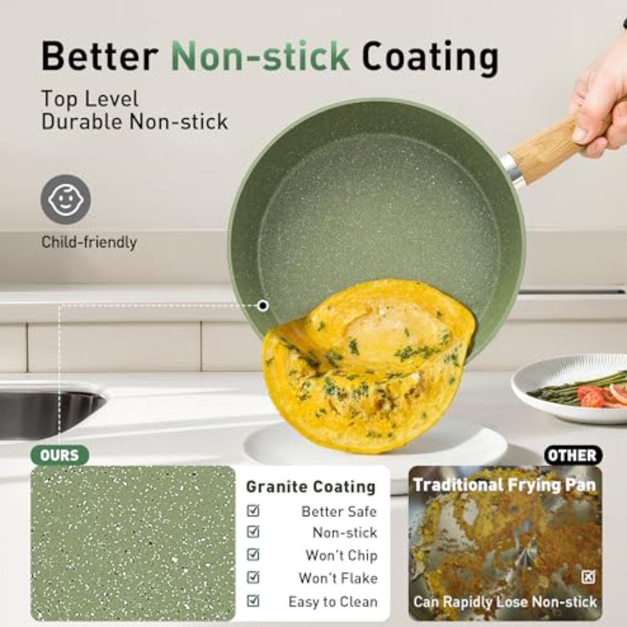 Kitchen Academy Pots and Pans Set Non Stick